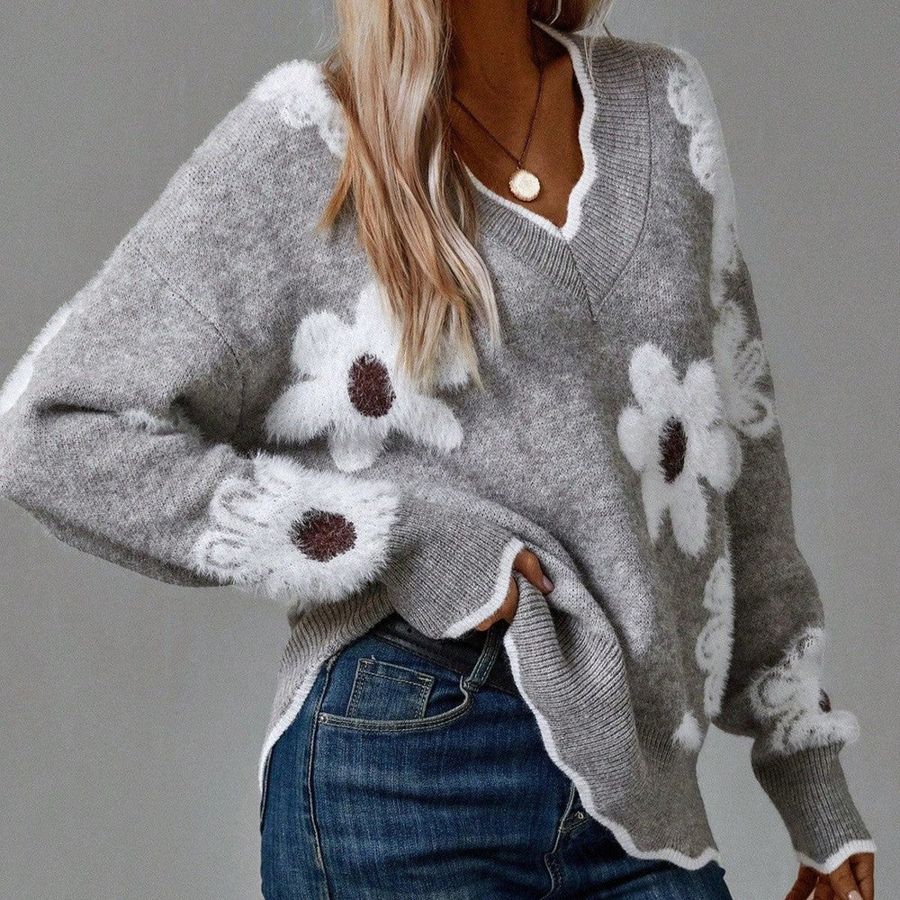 Belinha – Pulover elegant cu decolteu în V