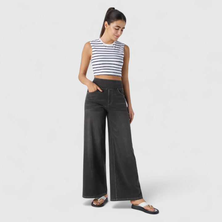 Speranța - Pantaloni elastici și confortabili cu talie înaltă