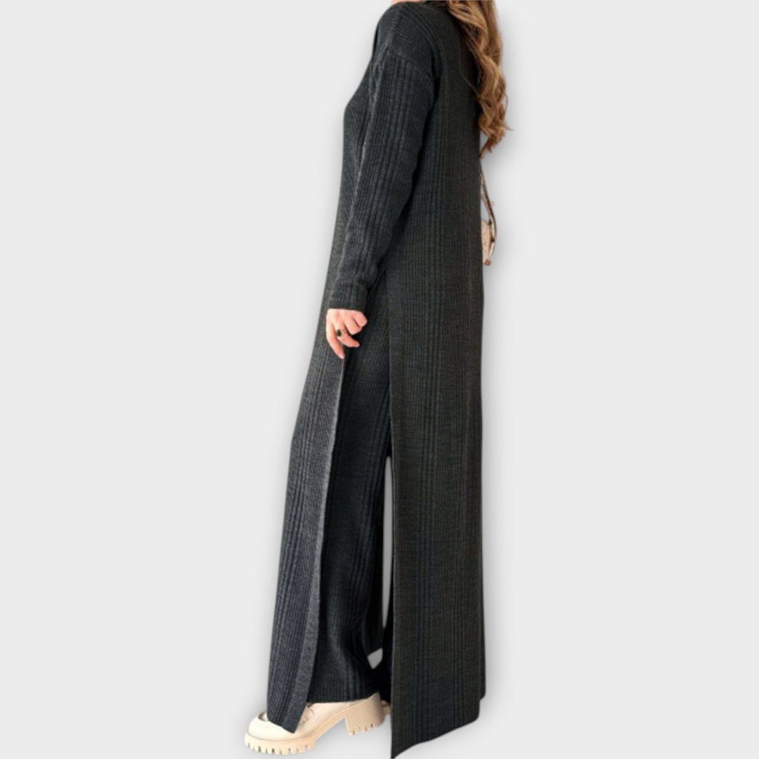 Rochie Maxi Tricotată cu Design Relaxat