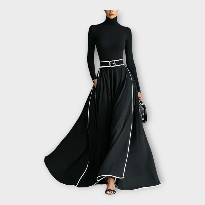 Rochie lungă cu design minimalist elegant