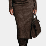 Angelică - Midi Dress in Brown