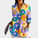 Marianne - Bluza de grădină cu flori pastelate