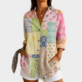 Jeannette - Bluză Patchwork Zonneschijn