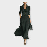 Claudia - Rochie lungă cu un stil elegant și rafinat
