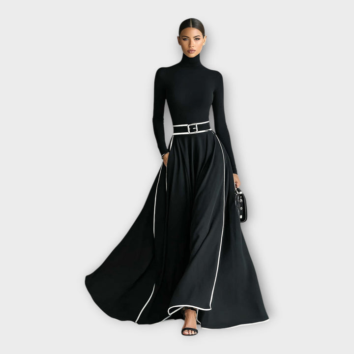 Rochie lungă cu design minimalist elegant