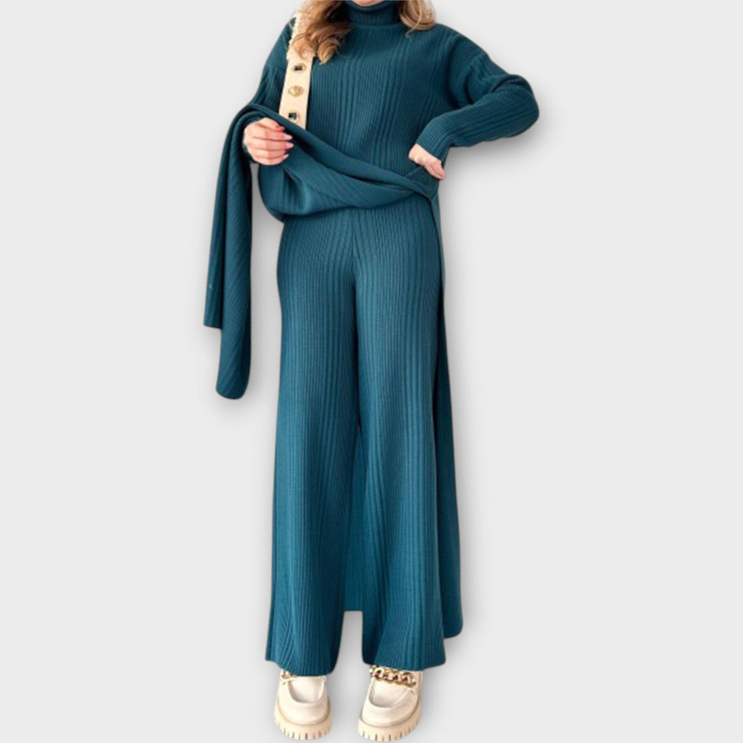 Rochie Maxi Tricotată cu Design Relaxat