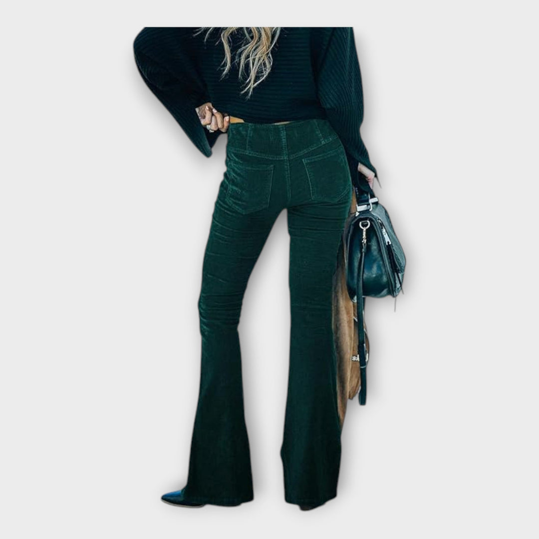 Pantaloni Eleganți cu Croială Tip Clopot