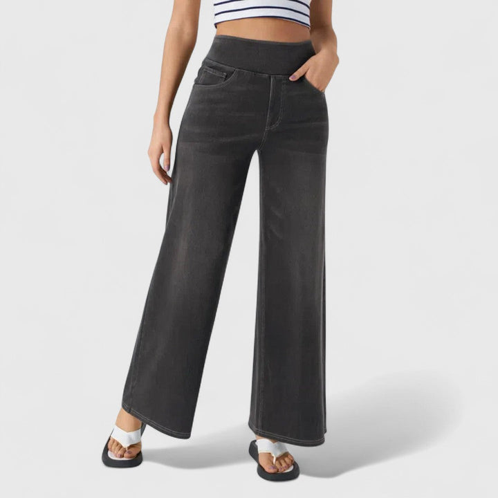 Speranța - Pantaloni elastici și confortabili cu talie înaltă