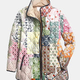 Ilinca - Jachetă Boho Matlasată cu Patchwork Florence
