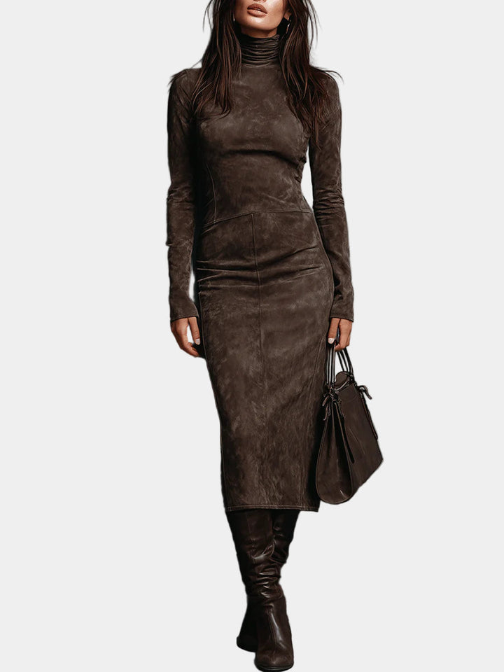 Angelică - Midi Dress in Brown