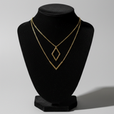 Melina - Colier elegant cu pandantiv geometric în formă de V