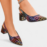Agnes - Pantofi cu Toc Geometrici