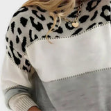Sandra – Pulover elegant cu model leopard