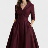 Ceryn - Rochie Midi din Satin