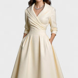 Ceryn - Rochie Midi din Satin