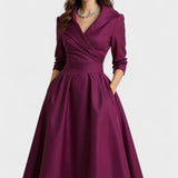 Ceryn - Rochie Midi din Satin