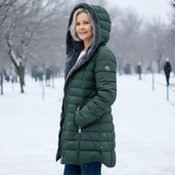 Elena - palton impermeabil cu blană