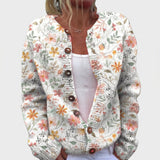 Carla - Cardigan vintage cu model floral