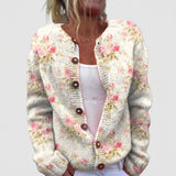Anna - Cardigan vintage cu model floral