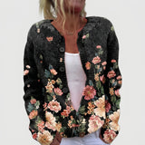 Maria - Cardigan vintage cu flori