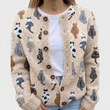 Graziella - Cardigan cu model de pisică