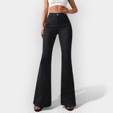 Violeta - "Jeans Bootcut cu talie înaltă" could be rewritten as "Jeans Bootcut cu talie înaltă pentru un look elegant".