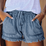 Karen - Șorturi din denim cu talie înaltă