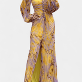 Kirstine - Rochie Maxikjole Plisată