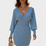 Klara - Rochie elegantă tip wrap cu decolteu în V
