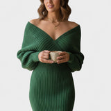Klara - Rochie elegantă tip wrap cu decolteu în V