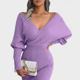 Klara - Rochie elegantă tip wrap cu decolteu în V