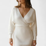 Klara - Rochie elegantă tip wrap cu decolteu în V