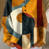 Larke - Pulover cu model geometric