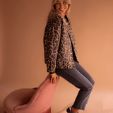 Leona - Jachetă Bomber Leopard