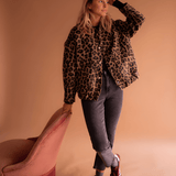 Leona - Jachetă Bomber Leopard