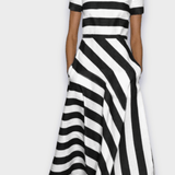 Louise - Rochie striată handmade