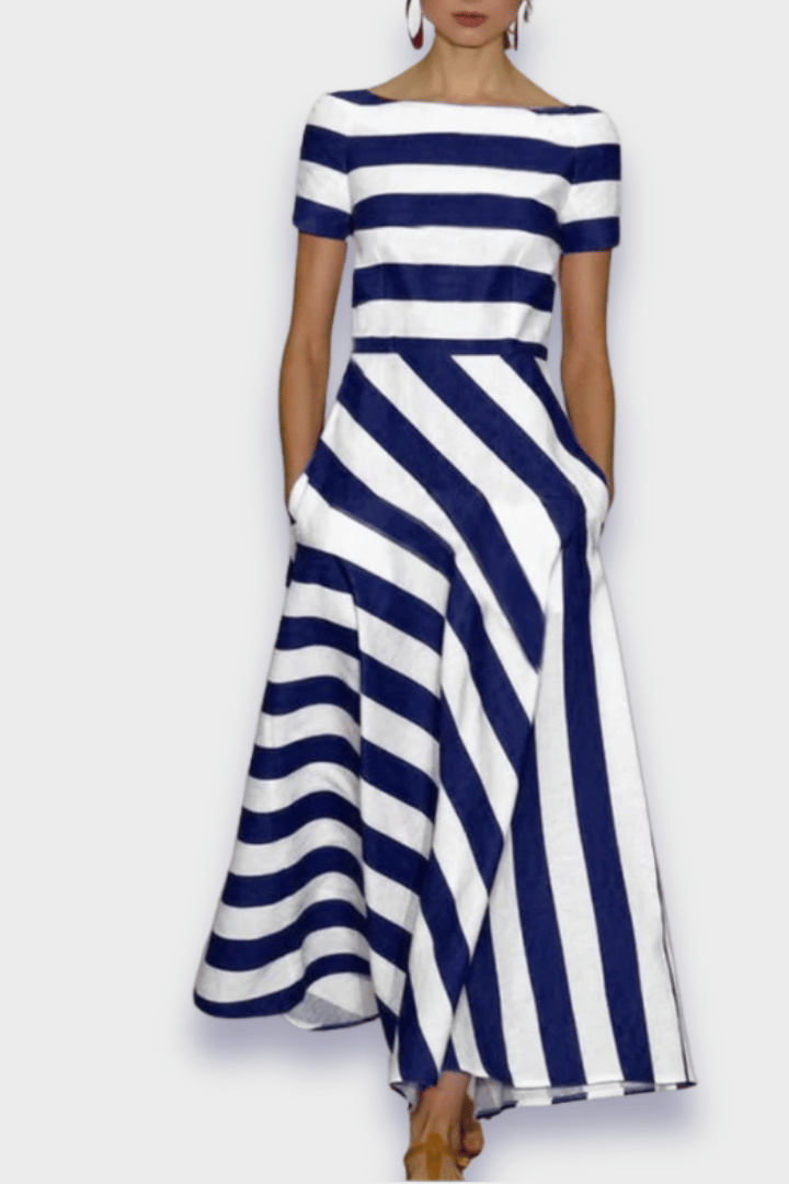 Louise | Rochie striată handmade