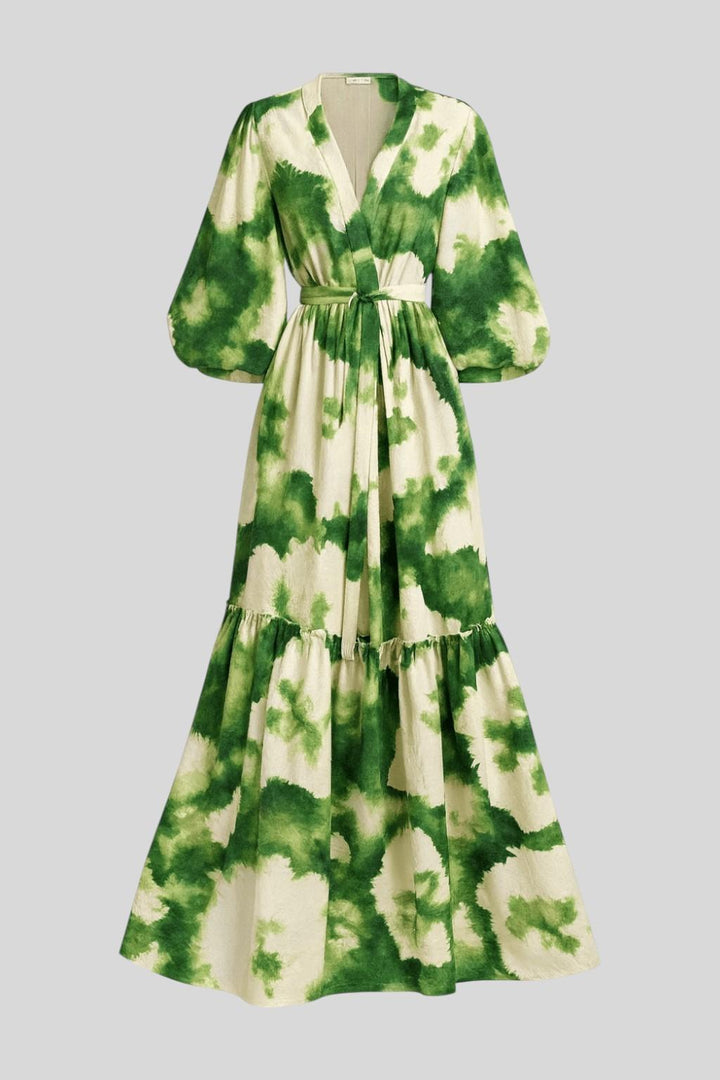 Luna | Rochie maxi cu flori