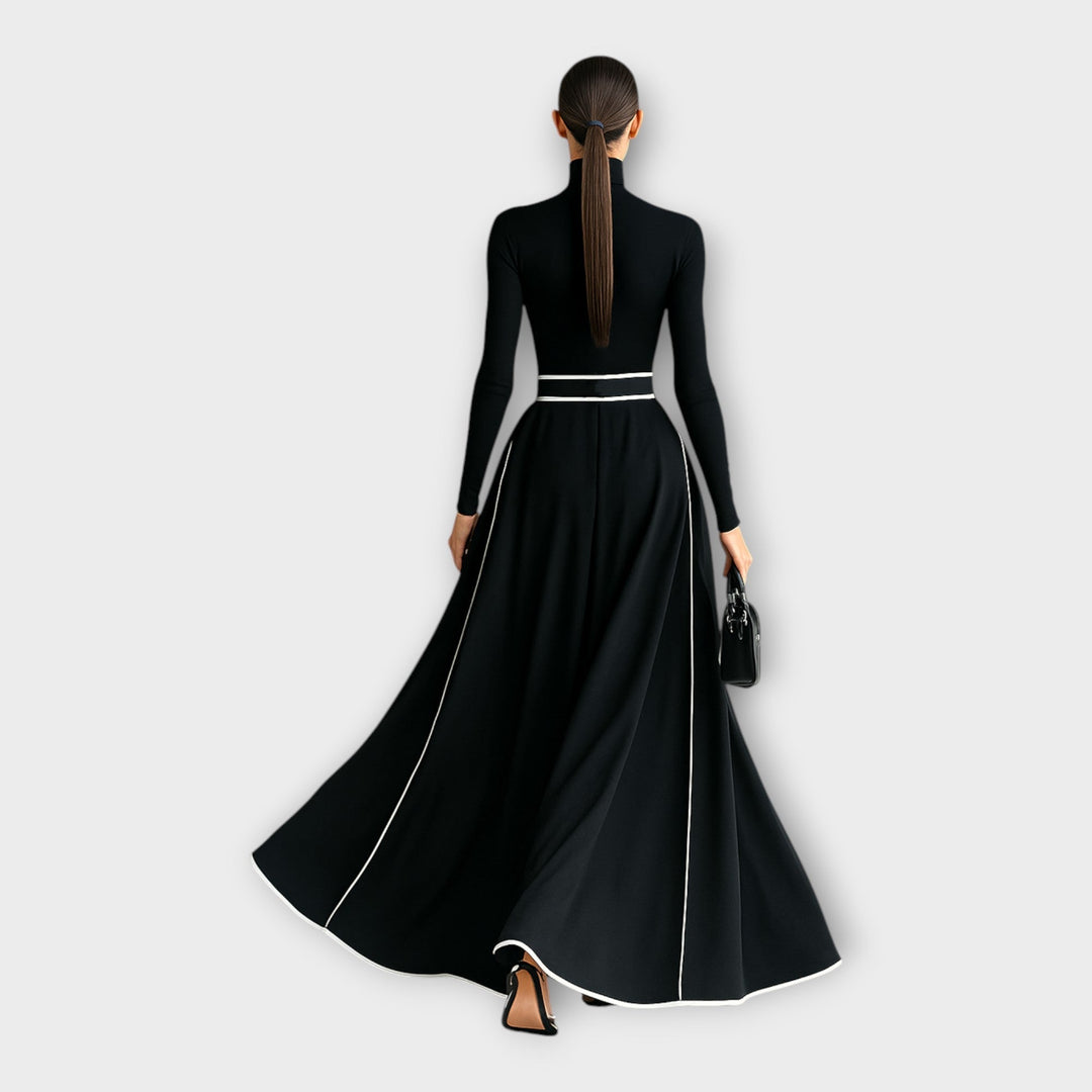 Rochie lungă cu design minimalist elegant