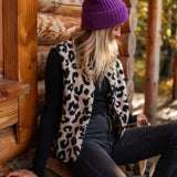 Maja - Vest cu model leopard