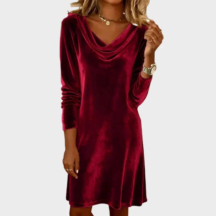 Xenia - Rochie Eleganță Catifelată