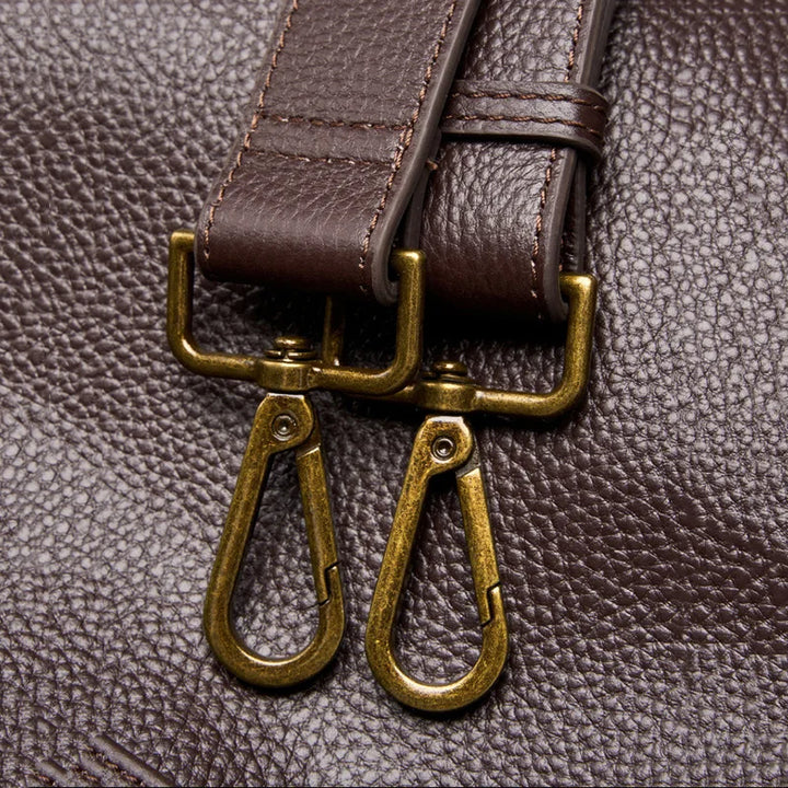 Adriani - Geantă minimalistă din piele autentică, moale, cu design retro pentru utilizare zilnică