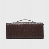 Valeria - Geantă Clutch Melanie cu Detaliu Aurie în Formă de Nod