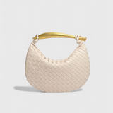 Clara - Geanta Woven Gerda cu Mâner Auriu