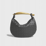 Clara - Geanta Woven Gerda cu Mâner Auriu