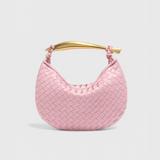 Clara - Geanta Woven Gerda cu Mâner Auriu