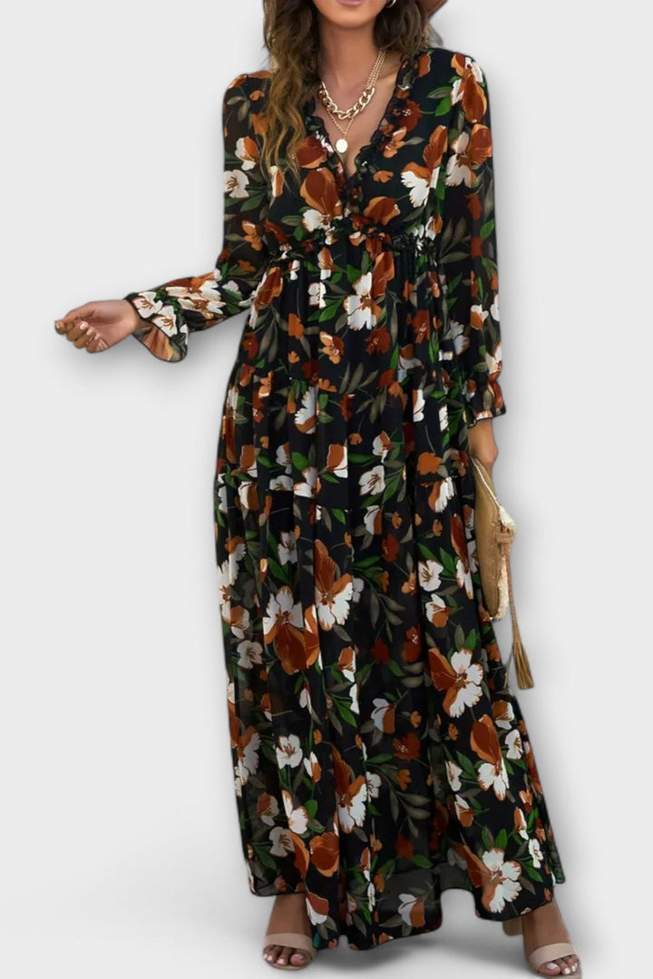 Sofia | Rochie maxi cu flori