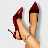 Solveig - Pantofi Stiletto din Catifea