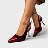 Solveig - Pantofi Stiletto din Catifea