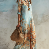 Lorna - Rochie cămașă în stil mediteranean